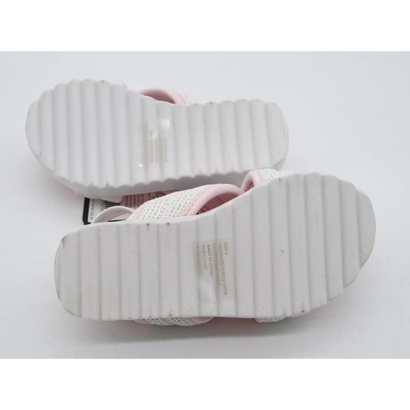 Bebe Sandals Toddler 6 Pink Cream Sparkle Slingback Platform Open Toe Shoes - Picture 9 of 9